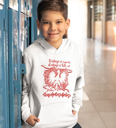 Bluza z kapturem dziecięca DZIĘKUJE CI MAMO